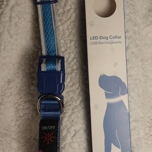 LED Dog Collar USB Rechargeable Size L